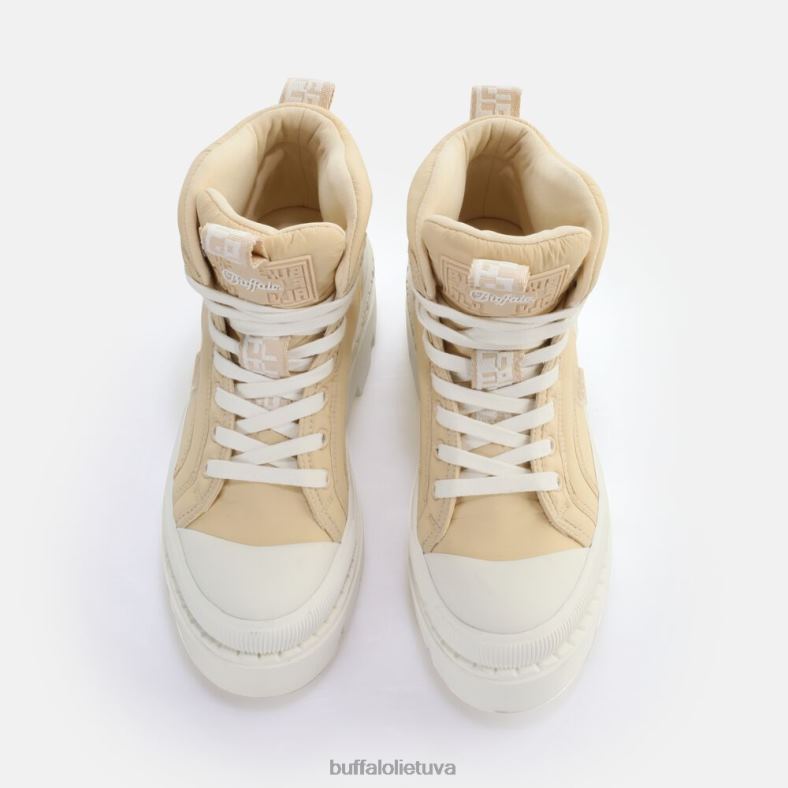 raven laceup mid sneaker high vegan Buffalo kremas4D4XB655 |sportbačiai