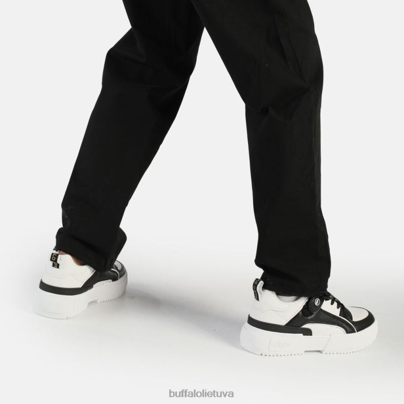 rse Velc sportbačiai žemi veganiški Buffalo balta juoda4D4XB570 |sportbačiai