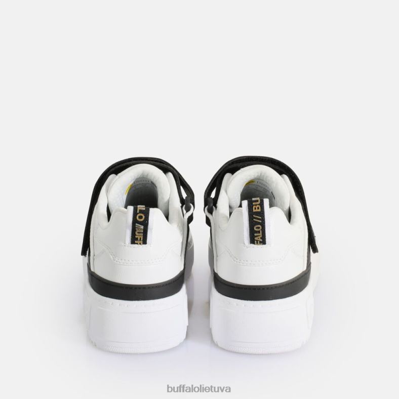 rse Velc sportbačiai žemi veganiški Buffalo balta juoda4D4XB570 |sportbačiai