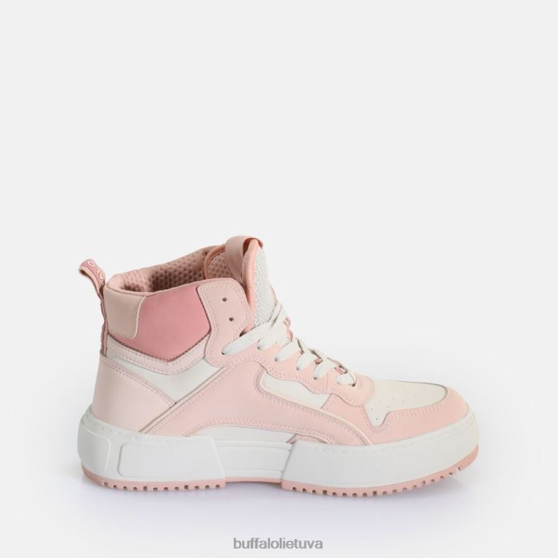 rse mid sneaker high vegan Buffalo rožė/balta4D4XB620 |sportbačiai
