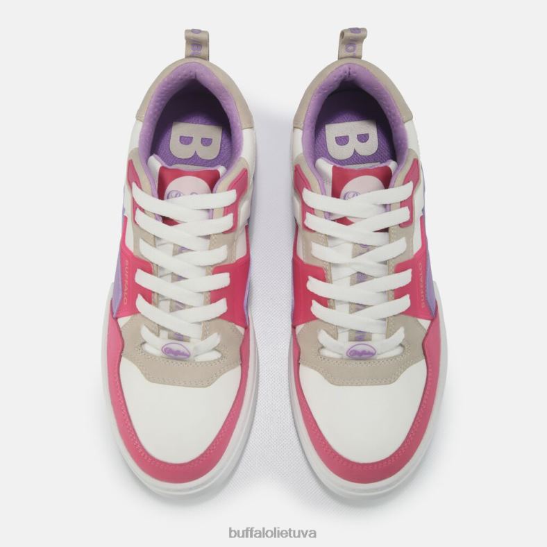 rse v2 žemi veganiški sportbačiai Buffalo balta/violetinė/rožinė4D4XB516 |sportbačiai