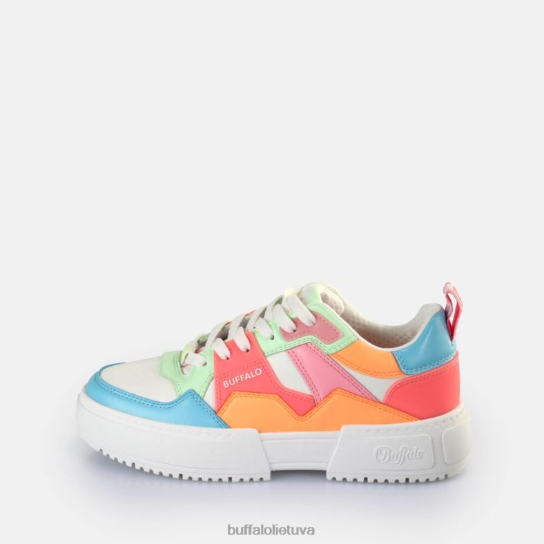 rse v2 sportbačiai žemi veganiški Buffalo balta/neoninė multi4D4XB57 |sportbačiai