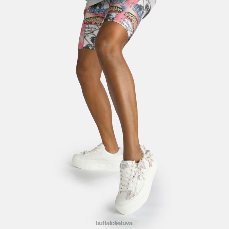suporuoti drugeliai, žemi veganiški sportbačiai Buffalo baltas4D4XB32 |sportbačiai