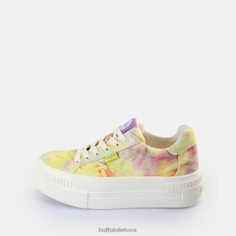 suporuoti sportbačiai žemi veganiški Buffalo koralinis/žalias kaklaraištis4D4XB115 |sportbačiai