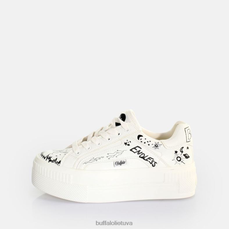 suporuoti suvarstiniai lo sneaker low vegan Buffalo balti graffiti4D4XB545 |sportbačiai