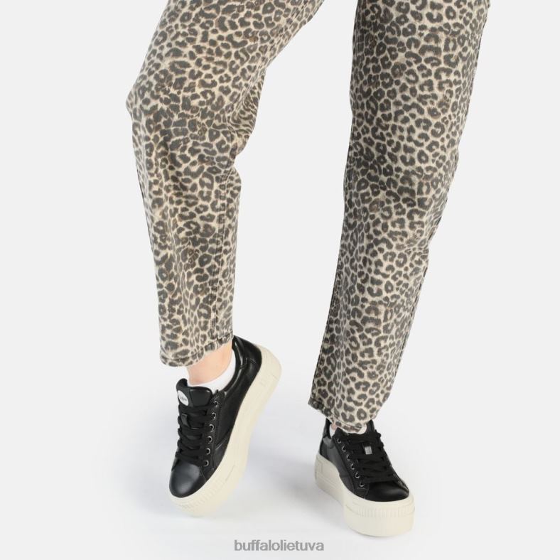 suporuoti suvarstiniai lo sneaker low vegan Buffalo juoda/balta4D4XB377 |sportbačiai