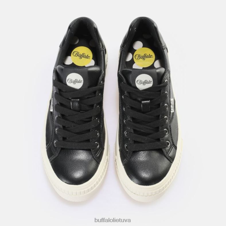 suporuoti suvarstiniai lo sneaker low vegan Buffalo juoda/balta4D4XB377 |sportbačiai