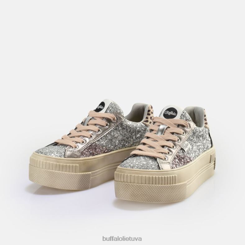 suporuoti suvarstiniai lo sneaker low vegan Buffalo sidabras4D4XB163 |sportbačiai