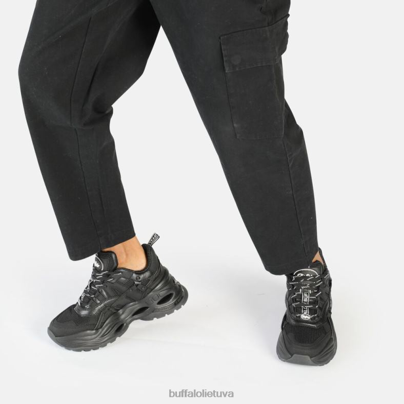 trivietis tuščiaviduris sportbatis žemas veganiškas Buffalo juodas4D4XB124 |sportbačiai