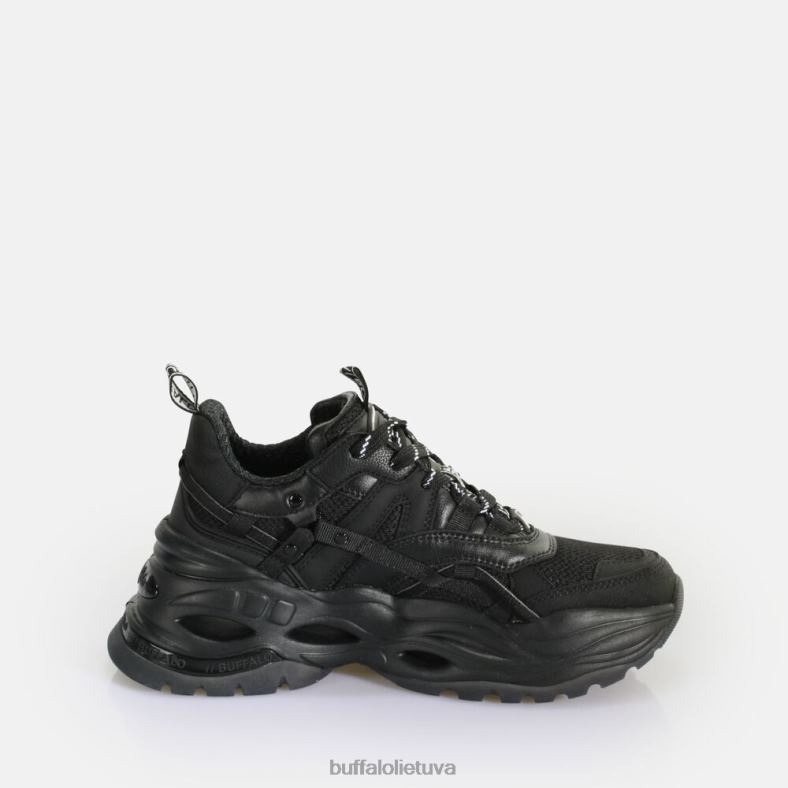 trivietis tuščiaviduris sportbatis žemas veganiškas Buffalo juodas4D4XB124 |sportbačiai