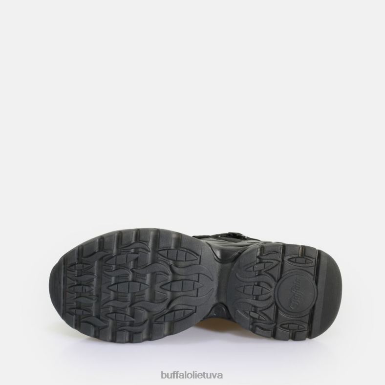 trivietis tuščiaviduris sportbatis žemas veganiškas Buffalo juodas4D4XB124 |sportbačiai