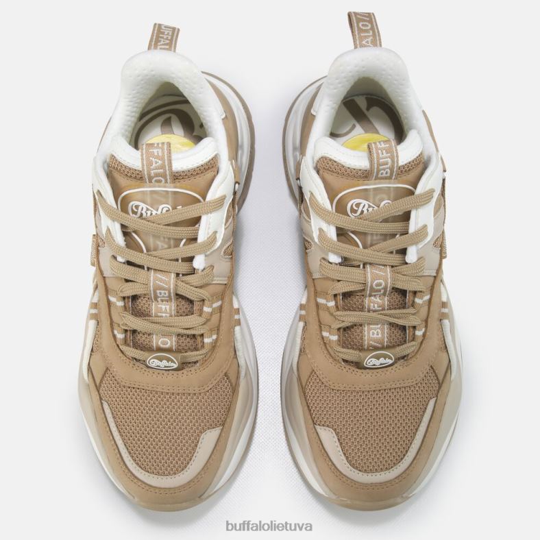 veganiški sportbačiai su trigubai tuščiaviduriai Buffalo smėlio spalvos4D4XB123 |sportbačiai