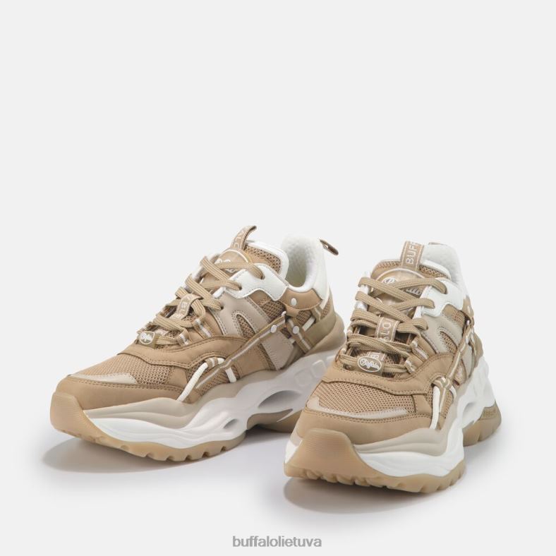 veganiški sportbačiai su trigubai tuščiaviduriai Buffalo smėlio spalvos4D4XB123 |sportbačiai