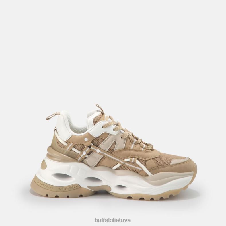 veganiški sportbačiai su trigubai tuščiaviduriai Buffalo smėlio spalvos4D4XB123 |sportbačiai