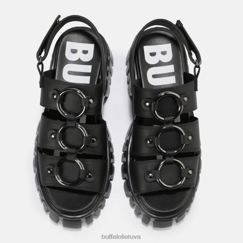 Lion Pierce platformos sandalai veganai Buffalo juodas4D4XB870 |sandalai