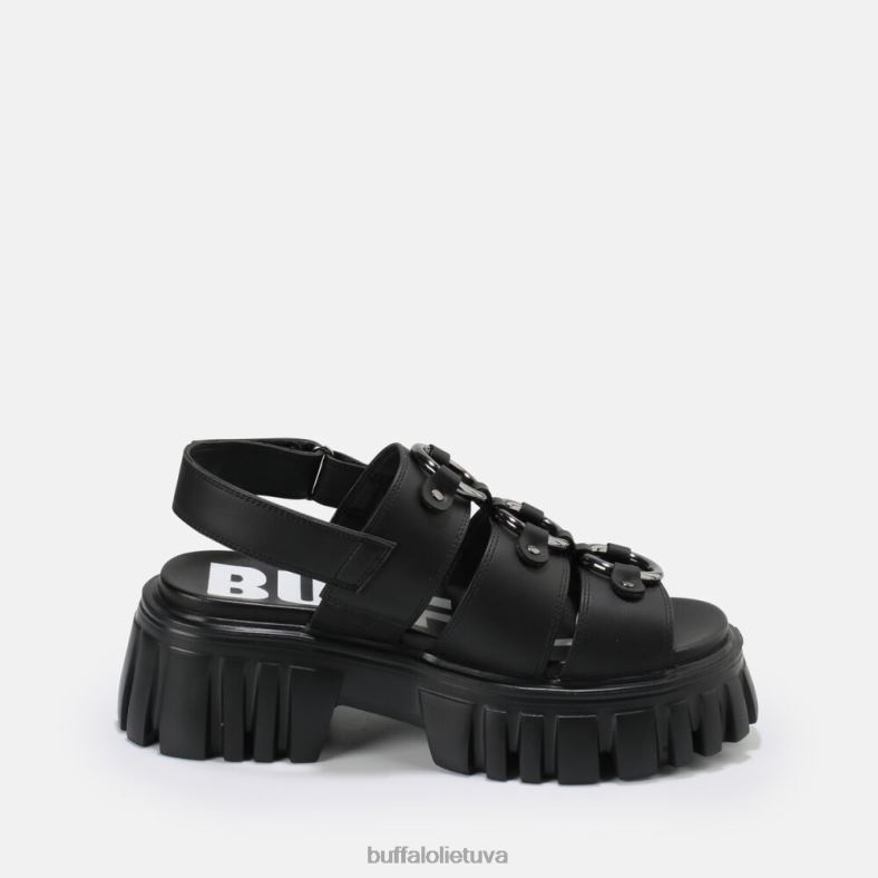 Lion Pierce platformos sandalai veganai Buffalo juodas4D4XB870 |sandalai