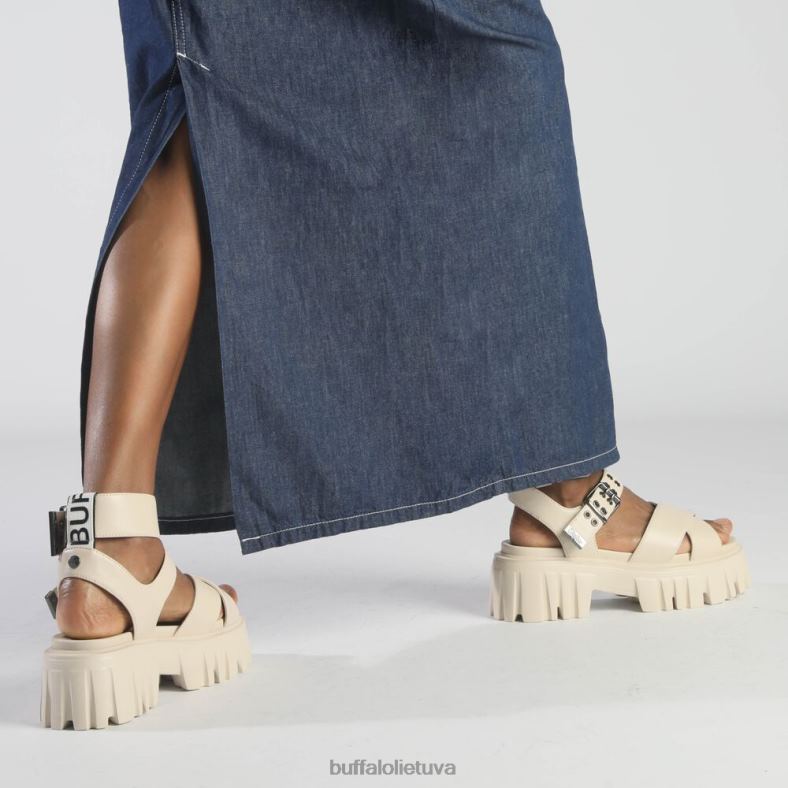 Lion choker platforminiai sandalai veganiški Buffalo kremas4D4XB182 |sandalai