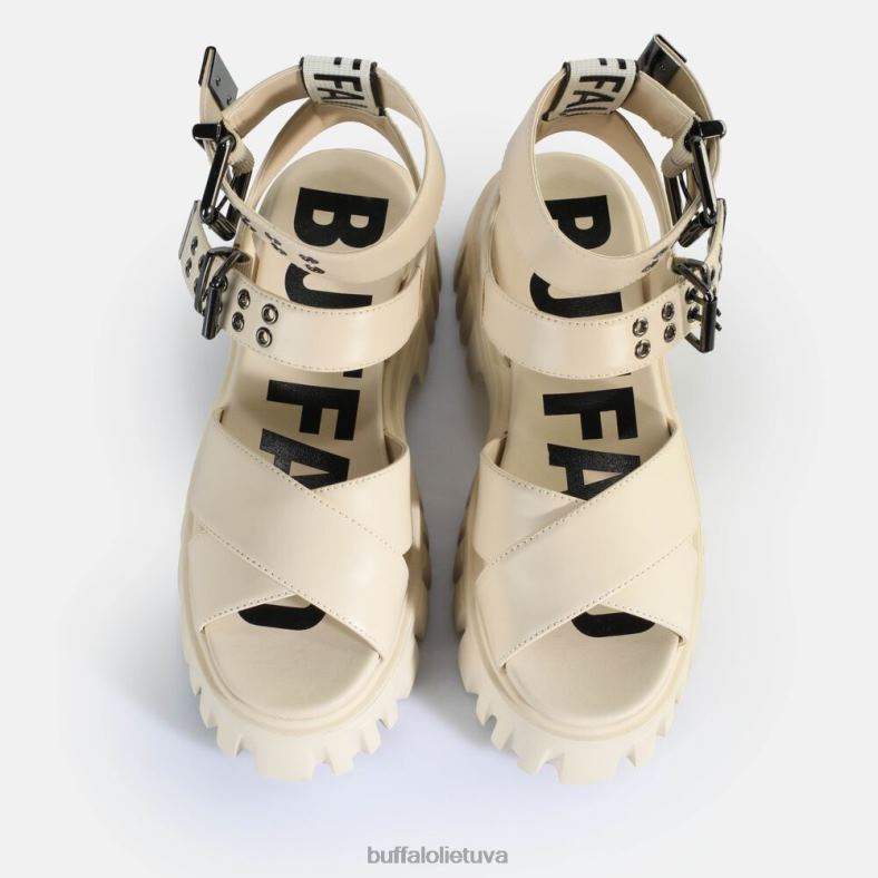 Lion choker platforminiai sandalai veganiški Buffalo kremas4D4XB182 |sandalai