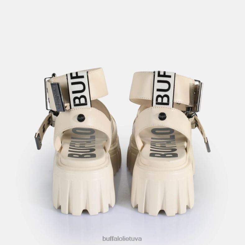 Lion choker platforminiai sandalai veganiški Buffalo kremas4D4XB182 |sandalai