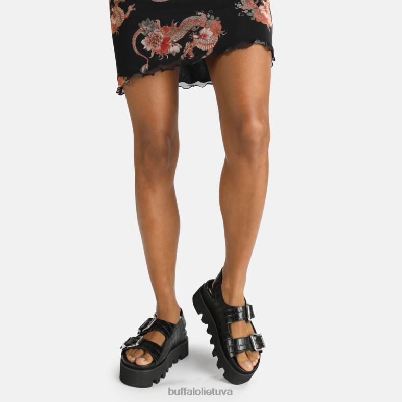 Perry ant platformos sandalai vegan Buffalo juodas4D4XB850 |sandalai