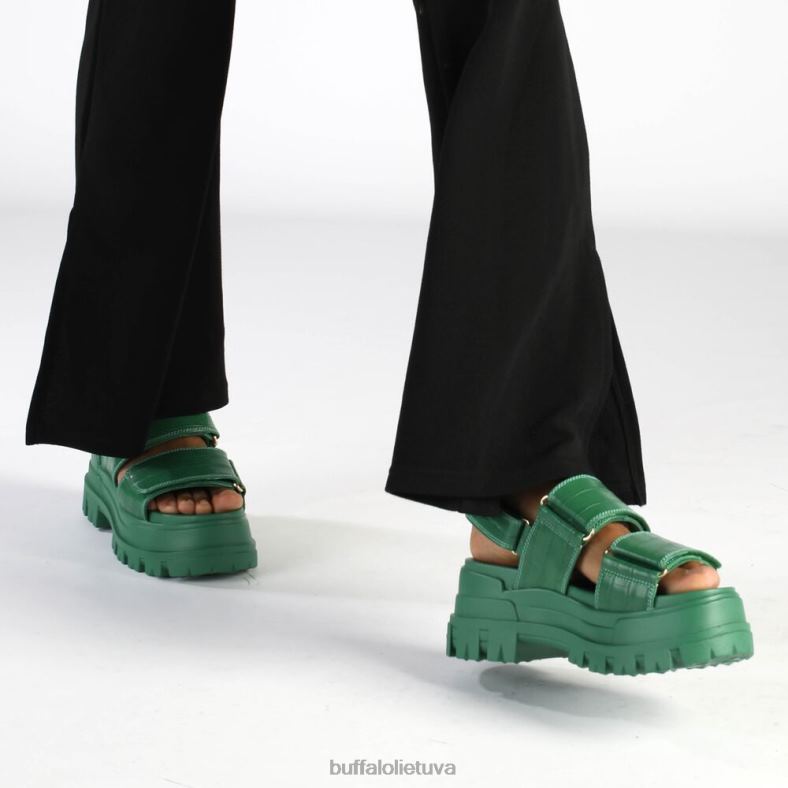 aspha snd platforminės basutės veganiškos Buffalo žalias4D4XB12 |sandalai