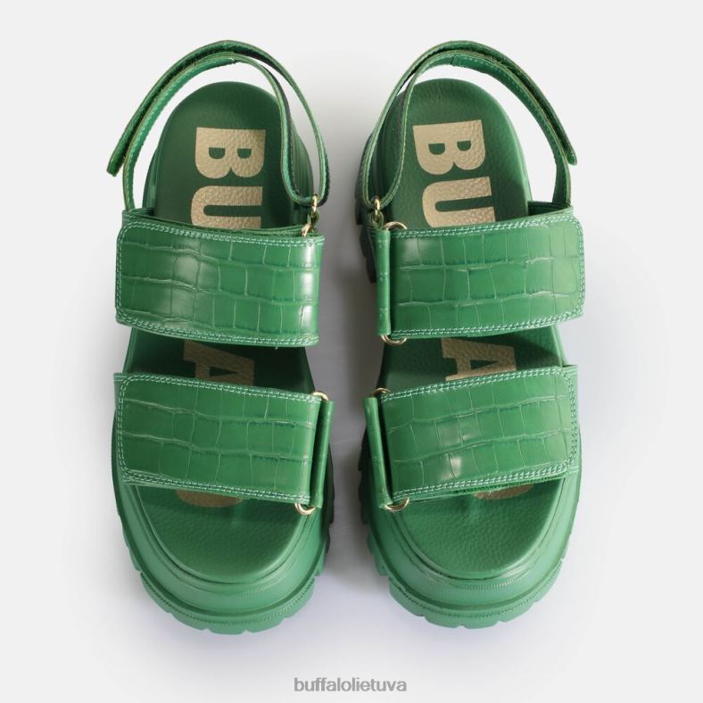 aspha snd platforminės basutės veganiškos Buffalo žalias4D4XB12 |sandalai