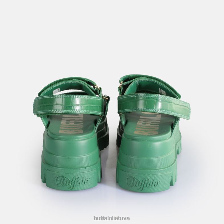 aspha snd platforminės basutės veganiškos Buffalo žalias4D4XB12 |sandalai