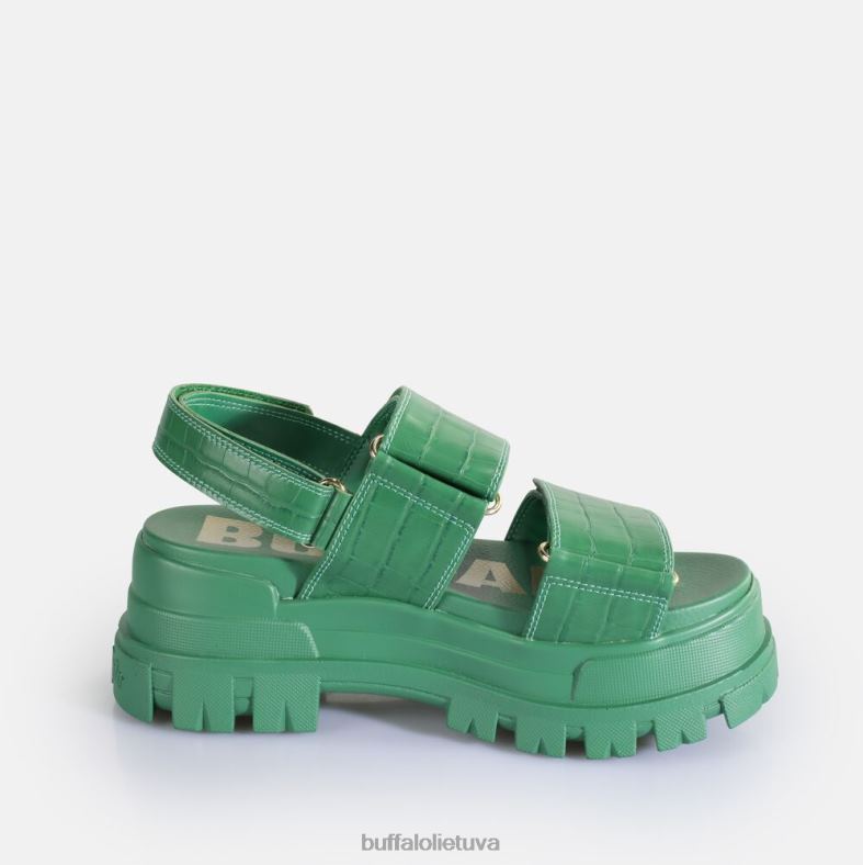 aspha snd platforminės basutės veganiškos Buffalo žalias4D4XB12 |sandalai