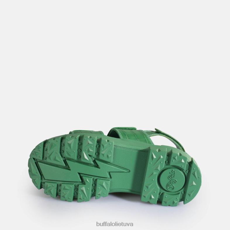 aspha snd platforminės basutės veganiškos Buffalo žalias4D4XB12 |sandalai