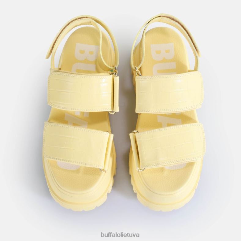 aspha snd platforminės basutės veganiškos Buffalo kroko efekto vanilė4D4XB16 |sandalai