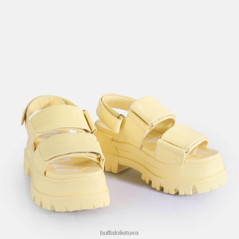 aspha snd platforminės basutės veganiškos Buffalo kroko efekto vanilė4D4XB16 |sandalai