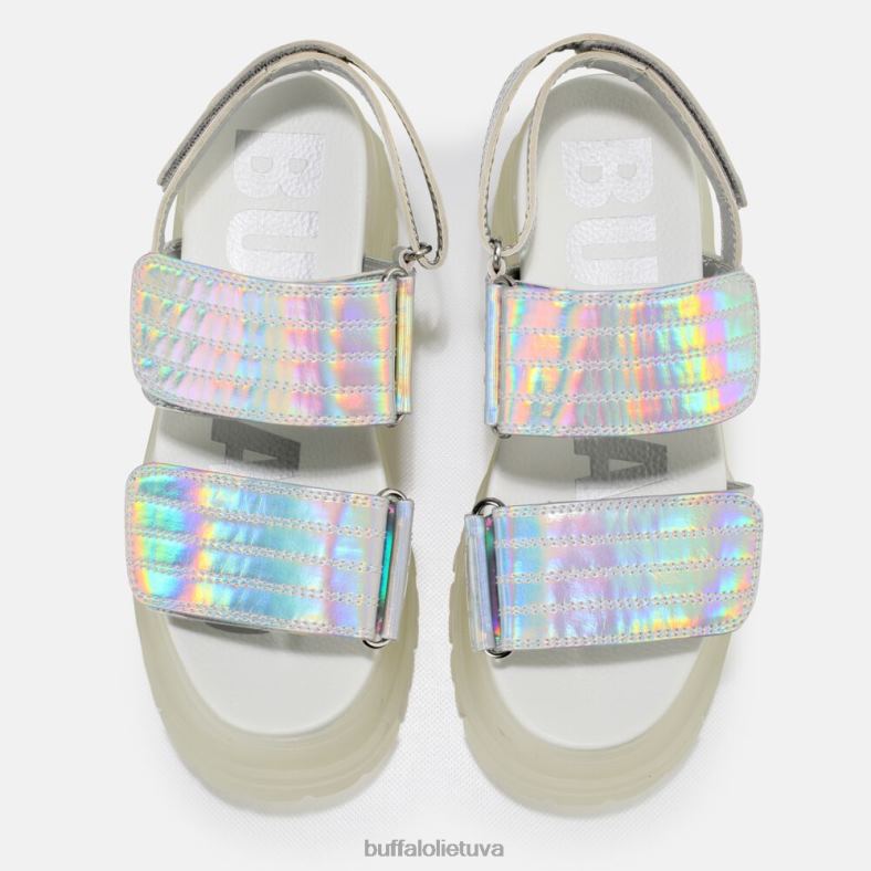 aspha snd platforminiai sandalai veganai Buffalo sidabras4D4XB919 |sandalai