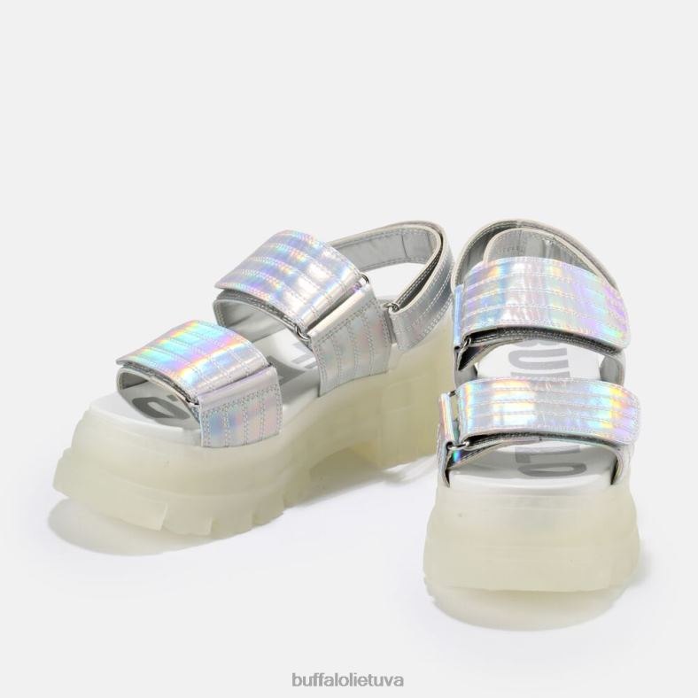 aspha snd platforminiai sandalai veganai Buffalo sidabras4D4XB919 |sandalai