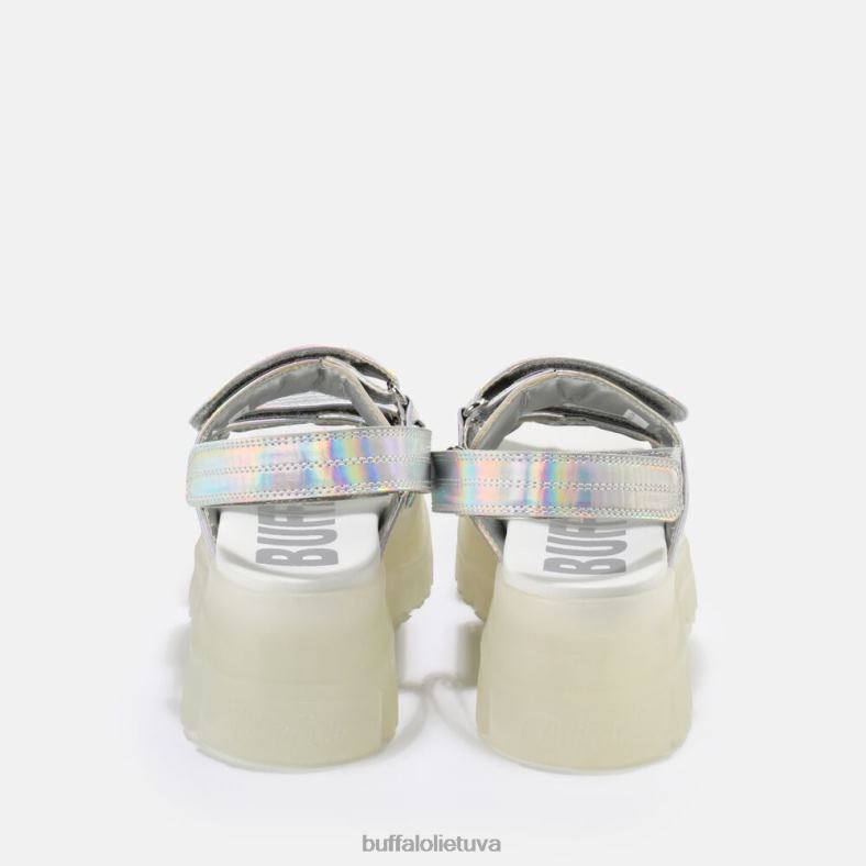 aspha snd platforminiai sandalai veganai Buffalo sidabras4D4XB919 |sandalai