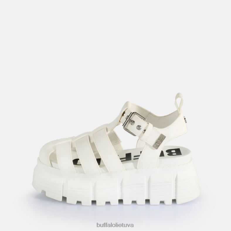 ava Fisher platformos sandalai veganiški Buffalo baltas4D4XB573 |sandalai