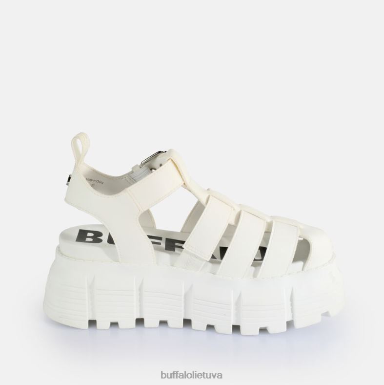 ava Fisher platformos sandalai veganiški Buffalo baltas4D4XB573 |sandalai