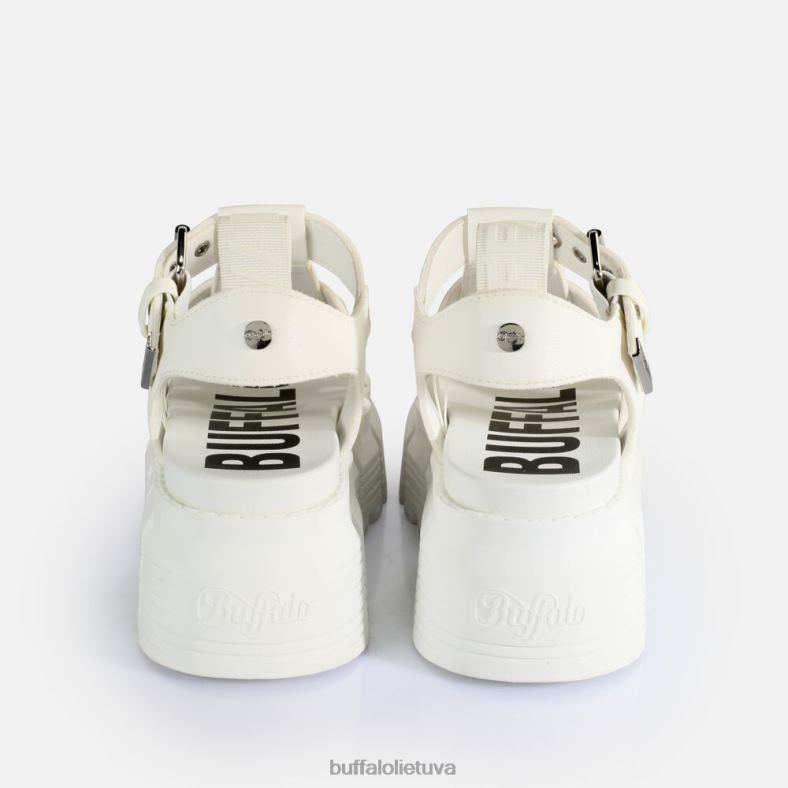 ava Fisher platformos sandalai veganiški Buffalo baltas4D4XB573 |sandalai