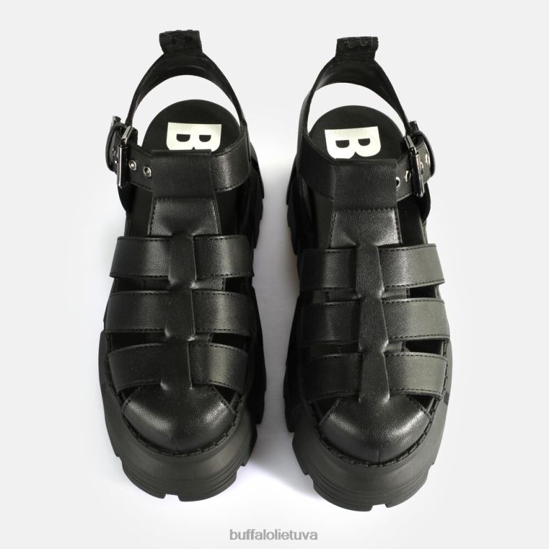 ava Fisher platformos sandalai veganiški Buffalo juodas4D4XB572 |sandalai