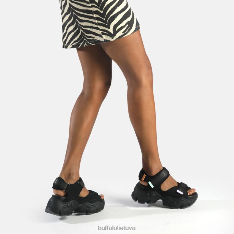 dvejetainiai 0 platforminiai sandalai veganiški Buffalo juodas4D4XB149 |sandalai