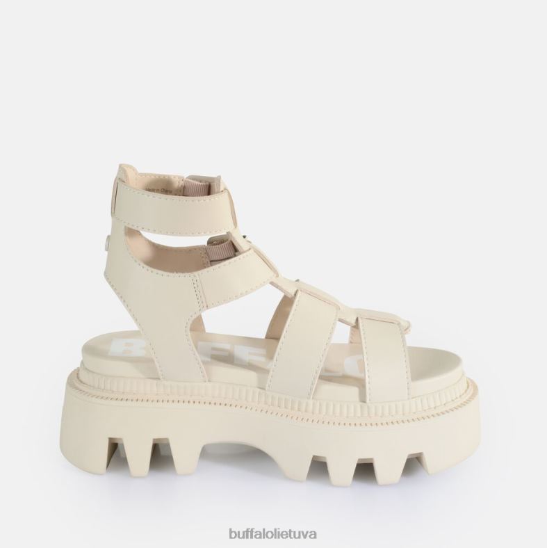 flora Fisher platforminės basutės veganiškos Buffalo kremas4D4XB641 |sandalai