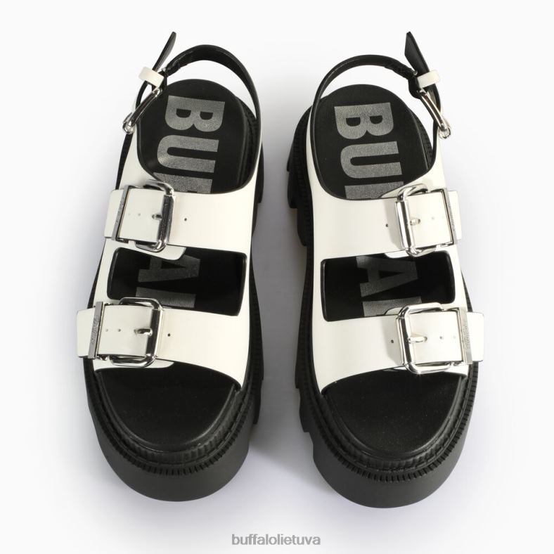 flora ant platformos sandalai vegan Buffalo baltas4D4XB107 |sandalai