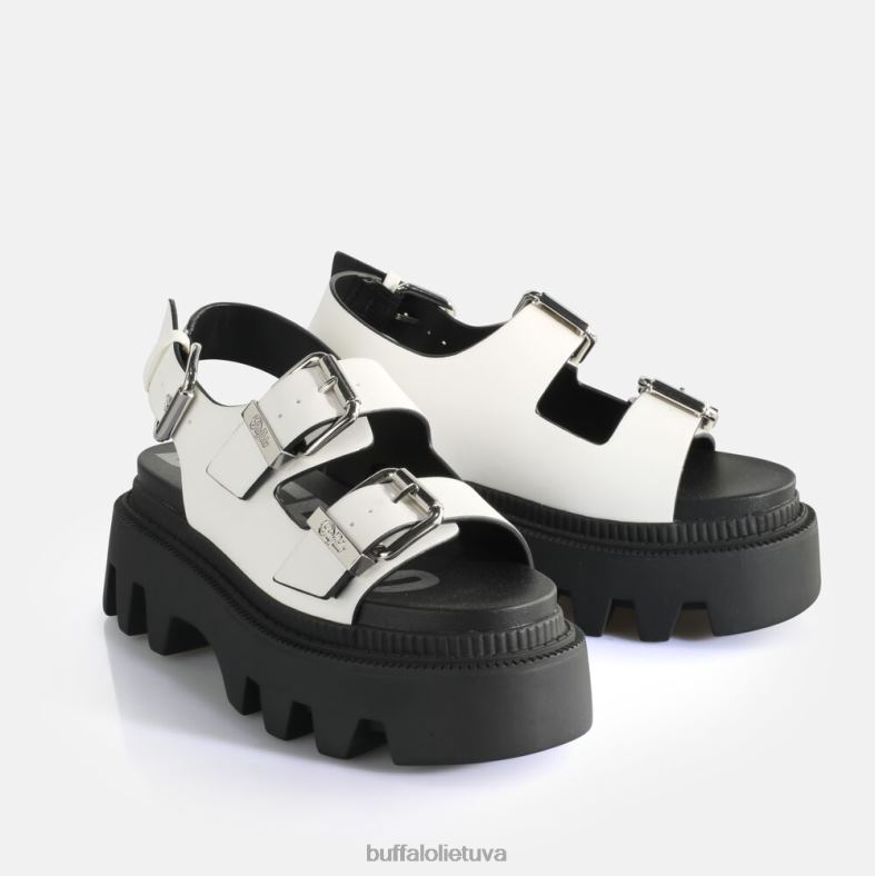 flora ant platformos sandalai vegan Buffalo baltas4D4XB107 |sandalai