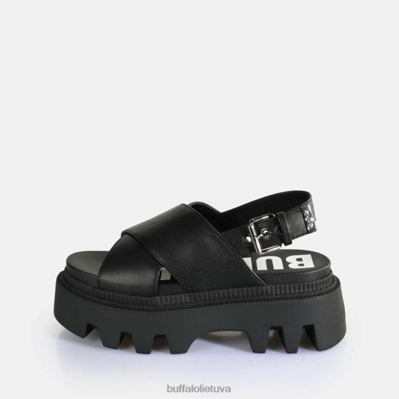 flora cross platform sandalai vegan Buffalo juodas4D4XB164 |sandalai