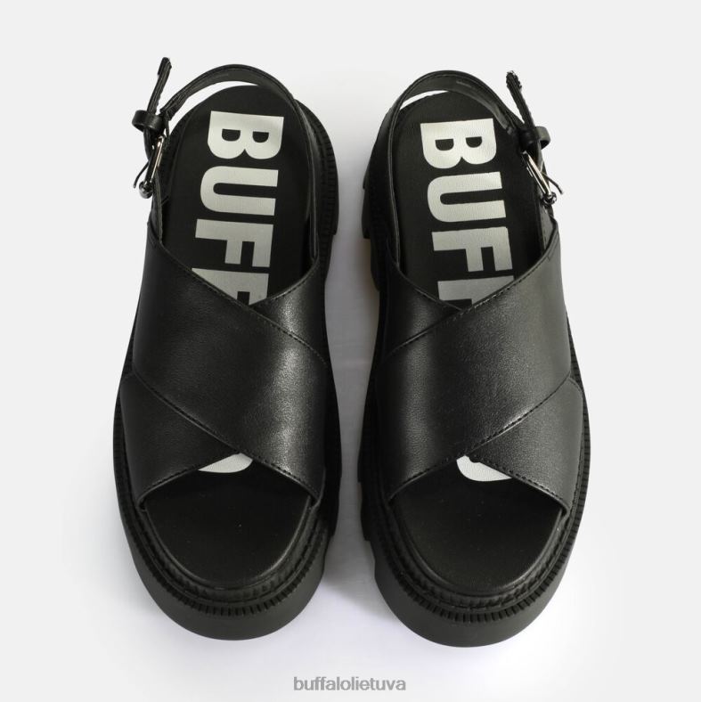 flora cross platform sandalai vegan Buffalo juodas4D4XB164 |sandalai