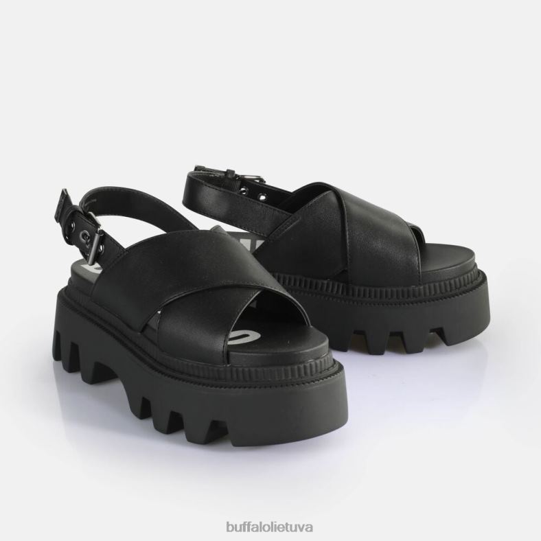 flora cross platform sandalai vegan Buffalo juodas4D4XB164 |sandalai