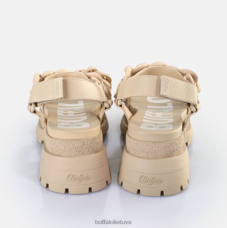 grubūs grandininiai platforminiai sandalai veganiški Buffalo kremas4D4XB29 |sandalai