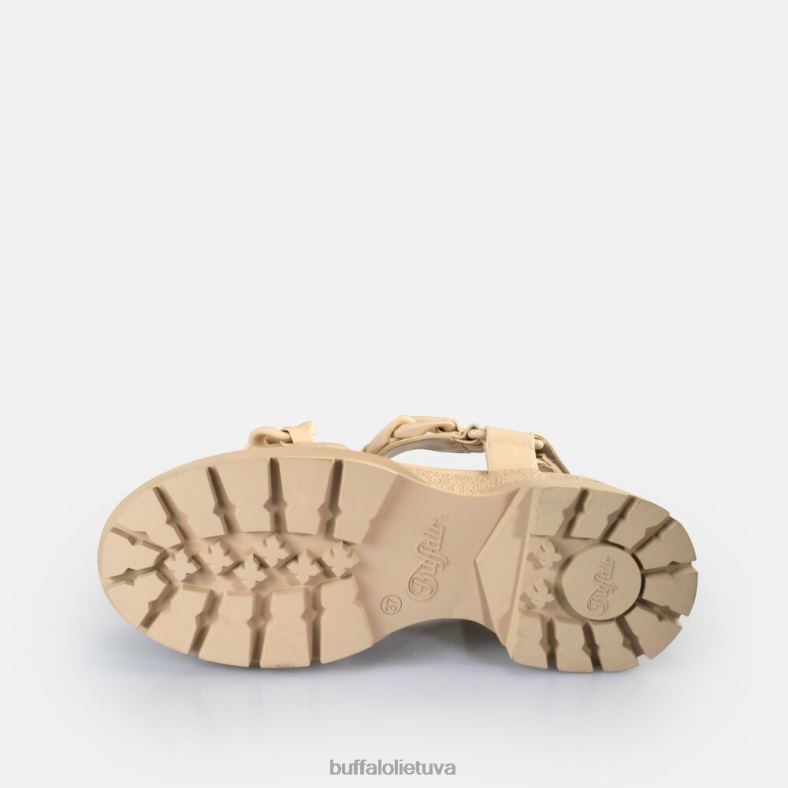 grubūs grandininiai platforminiai sandalai veganiški Buffalo kremas4D4XB29 |sandalai