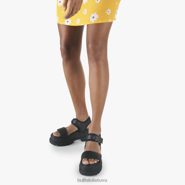 jojo plato sandalai veganai Buffalo juodas4D4XB753 |sandalai