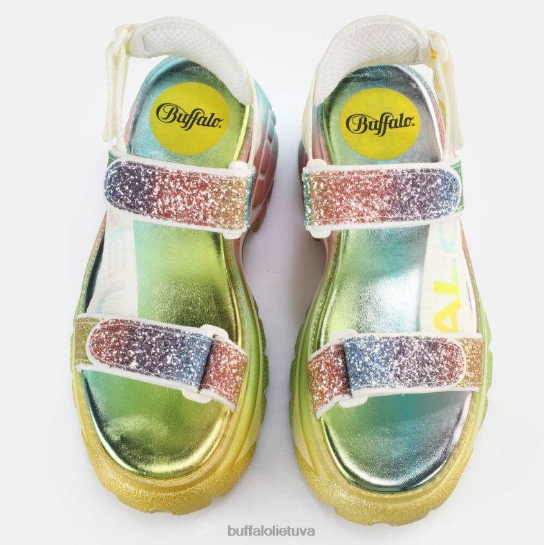 klasikiniai ts snd platforminiai sandalai veganiški Buffalo vaivorykštė4D4XB645 |sandalai