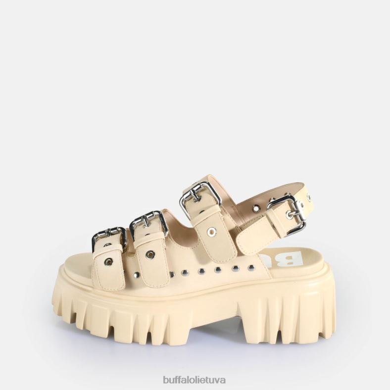 liūto kietos platformos sandalai veganiški Buffalo kremas4D4XB720 |sandalai